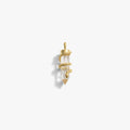 Awe Inspired Pendants 14K Gold Vermeil Crystal Snake Amulet