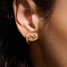 Small Diamond Huggie Earring