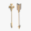 Awe Inspired Accessories 14K Gold Vermeil Weapon of Choice Brooch Set