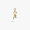 Awe Inspired Earrings 14K Gold Vermeil / Divine Desire Dual Charm Earring