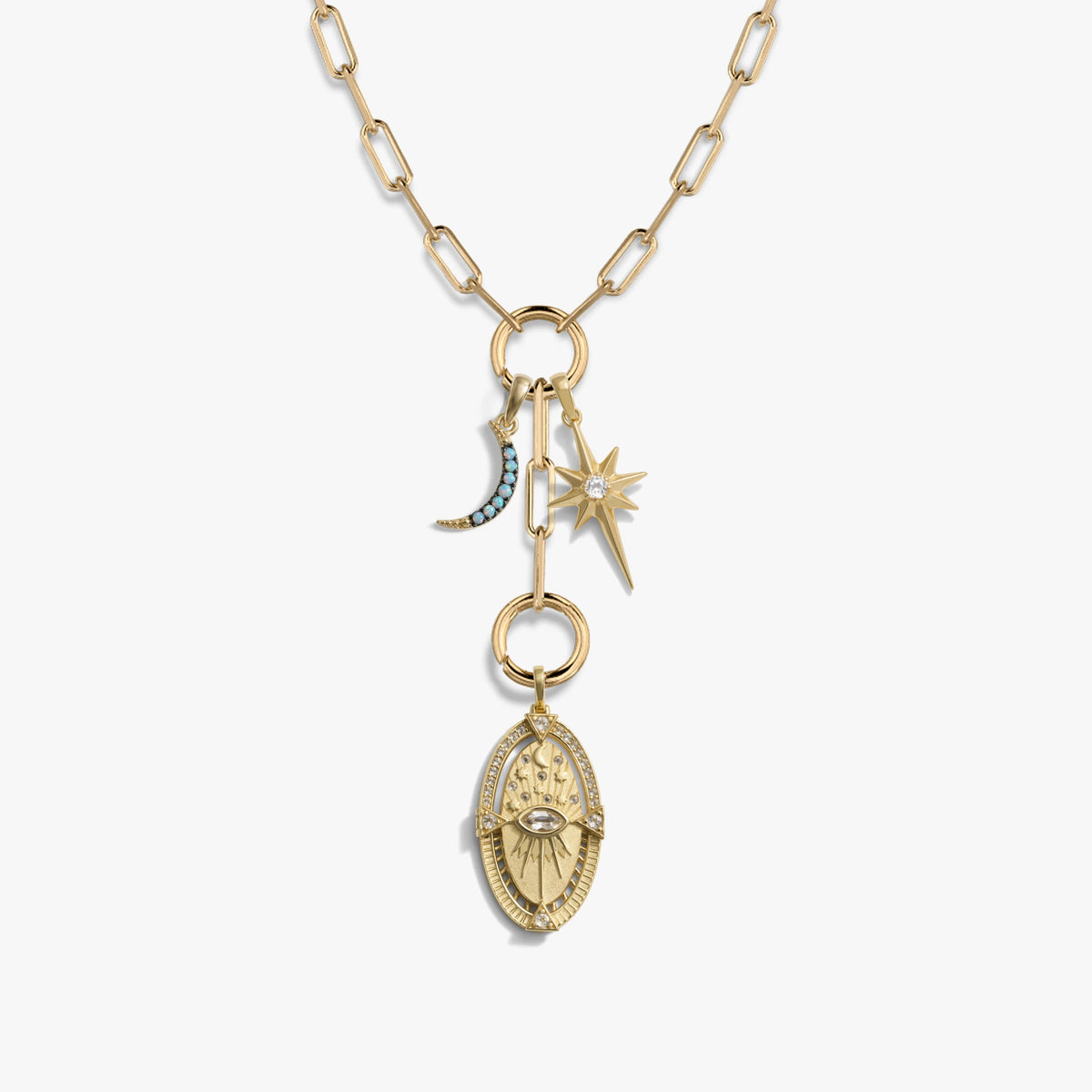 Awe Inspired Necklaces 14K Gold Vermeil / Dreamcasting Spellcasting Charm Lariat