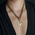 Awe Inspired Necklaces 14K Gold Vermeil Archive Durga's Battle Charm Necklace