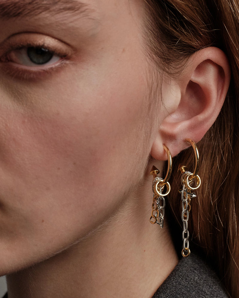 Awe Inspired Earrings Chainmail Dynamic Hoop