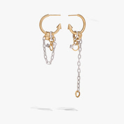 Awe Inspired  Earrings Chainmail Dynamic Hoop