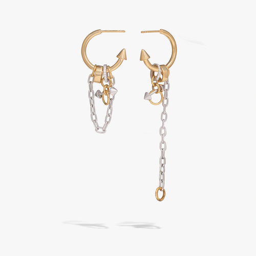Awe Inspired  Earrings Chainmail Dynamic Hoop