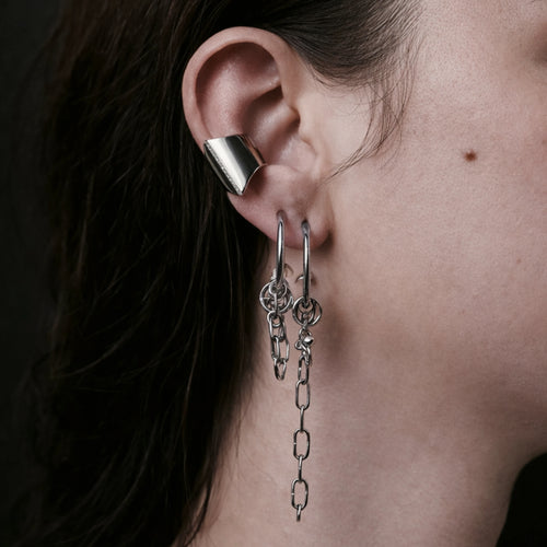 Awe Inspired Earrings Chainmail Dynamic Hoop