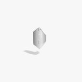 Awe Inspired Earrings 925 Sterling Silver Sapphire Shield Ear Cuff