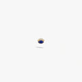 Awe Inspired Earrings 14K Gold Vermeil / Blue Lapis / Single Evil Eye Cabochon Studs
