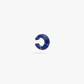 Awe Inspired Earrings Blue Lapis Carved Gemstone Ear Cuff