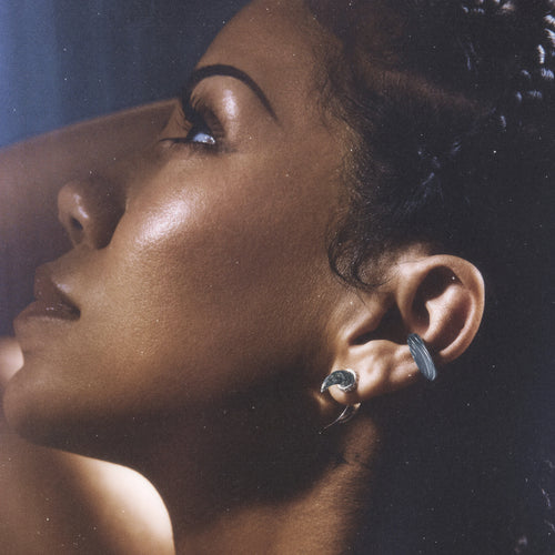 Awe Inspired  Earrings Carved Gemstone Ear Cuff