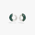 Awe Inspired  Earrings Star-Carved Gemstone Hoops