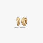 Awe Inspired Earrings 14K Gold Vermeil / Pair Roaring Cat Hoops