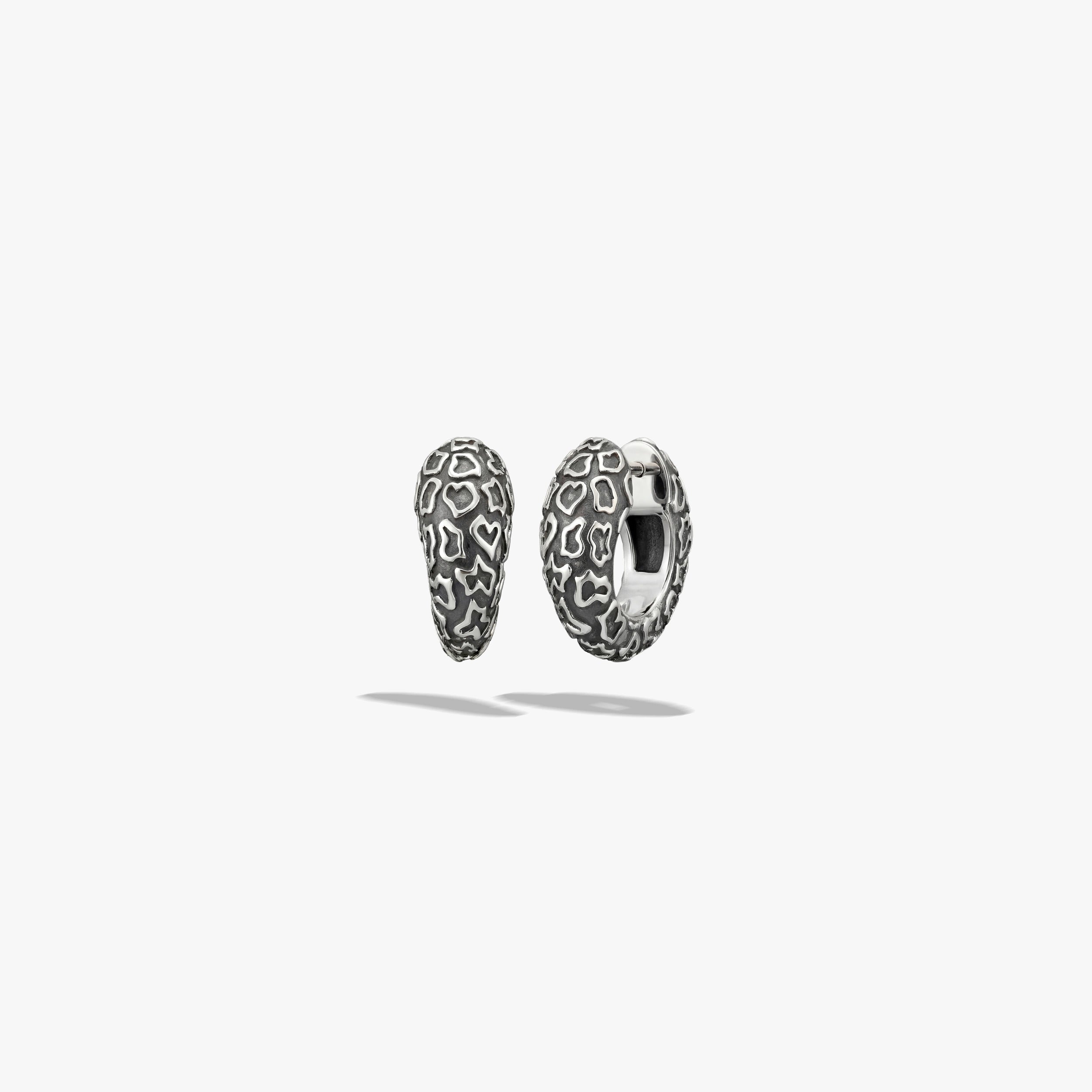 Awe Inspired  Earrings Leopard Print Huggies