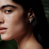 Awe Inspired Earrings Roaring Cat Hoops