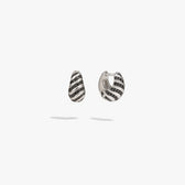 Awe Inspired Earrings 925 Sterling Silver / Pair Mini Roaring Cat Hoops