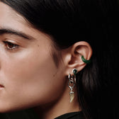 Awe Inspired Earrings Gemstone Saber-Tooth Collector Earrings