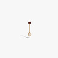 Awe Inspired Earrings 14K Gold Vermeil / Single Long Molten Pearl Asymmetrical Earrings