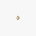 Awe Inspired Earrings 14K Gold Vermeil / Single Cosmic Moon Eye Stud