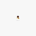 Awe Inspired Earrings Red Garnet / Single Aura Cluster Studs