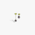 Awe Inspired  Earrings Molten Pearl Asymmetrical Earrings
