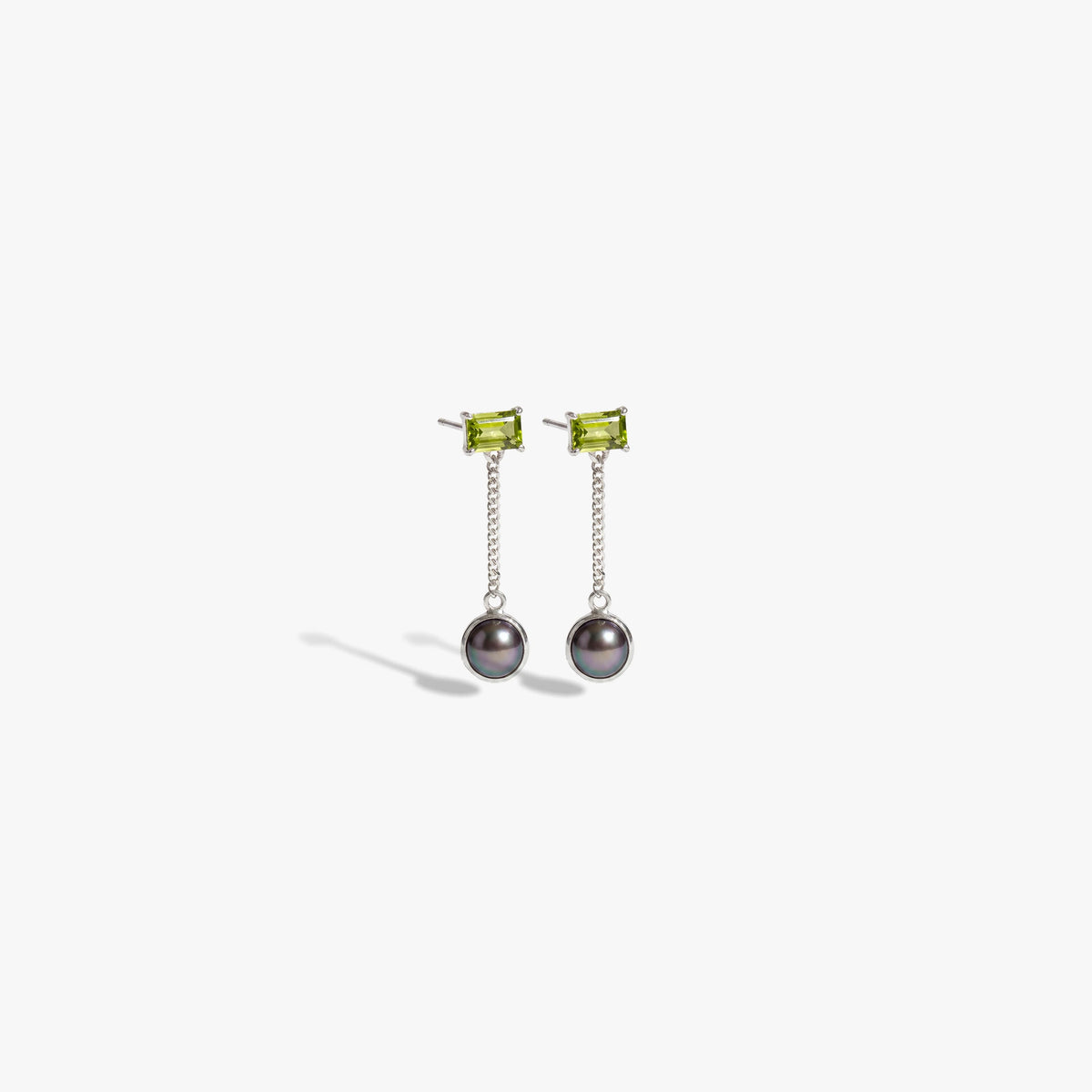 Awe Inspired  Earrings Molten Pearl Asymmetrical Earrings