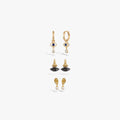 Awe Inspired Earrings 14K Gold Vermeil / Mixed Pair Mixed Anatomy Of Desire Earrings