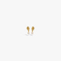 Awe Inspired Earrings 14K Gold Vermeil / Ears / Pair Eyes Lips Nose Ears Earrings