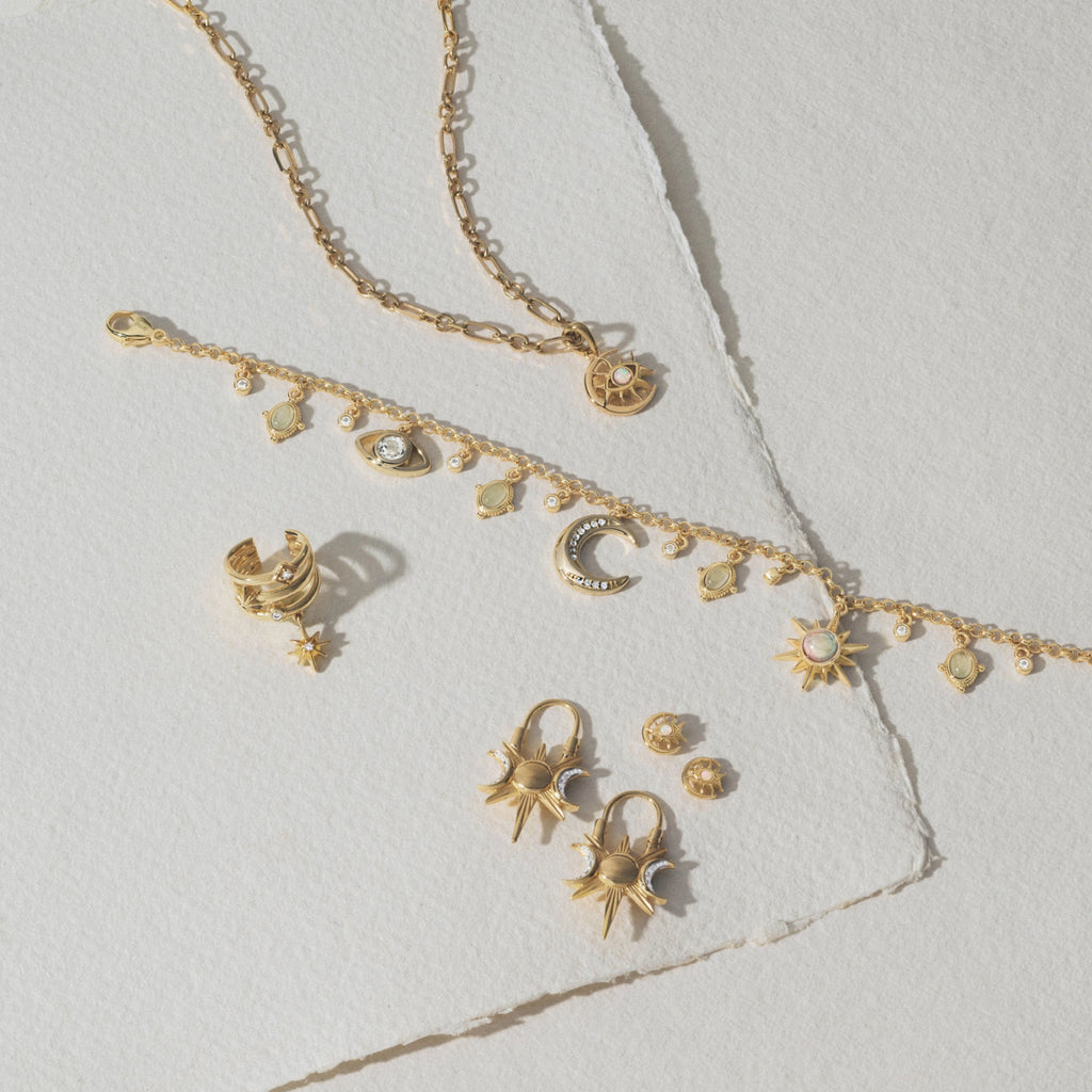 Awe Inspired Necklaces Cosmic Moon Eye Necklace