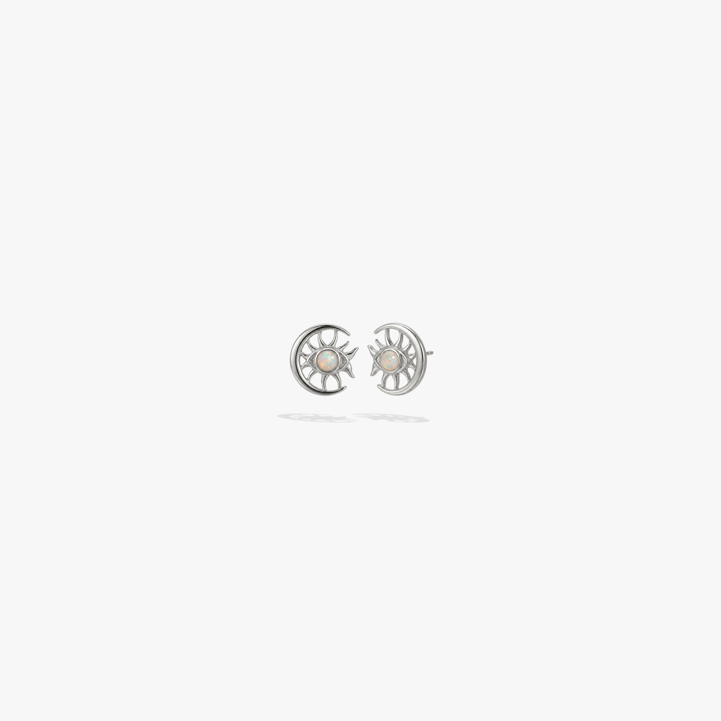 Awe Inspired  Earrings Cosmic Moon Eye Stud