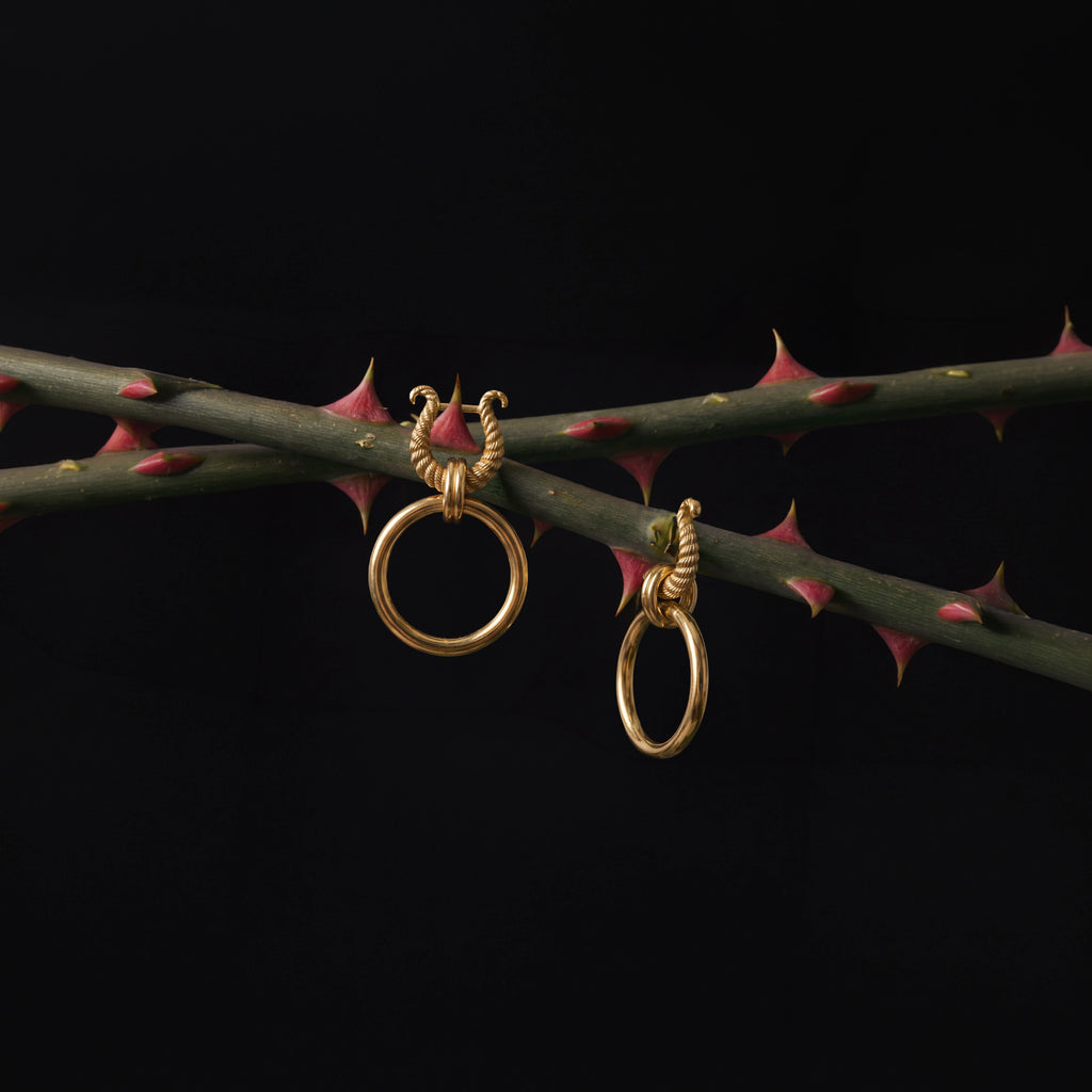 Awe Inspired Earrings Omega Cascading Hoops