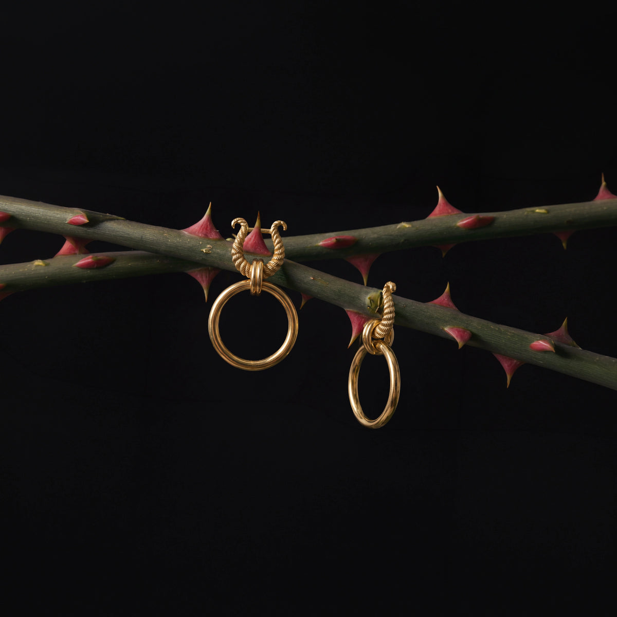 Awe Inspired Earrings Omega Cascading Hoops