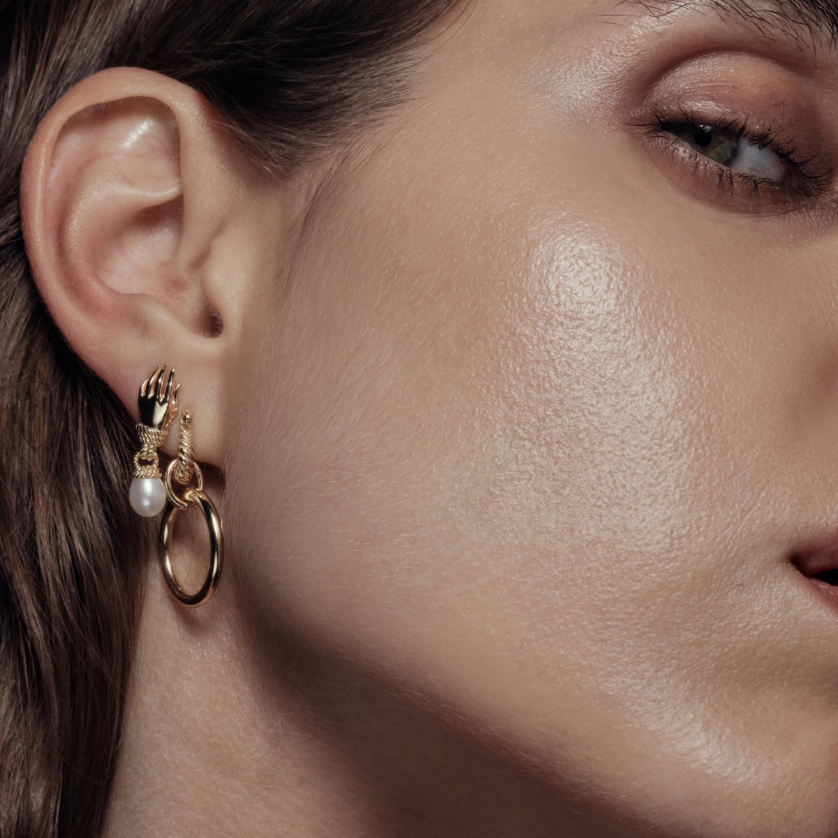 Awe Inspired Earrings Omega Cascading Hoops