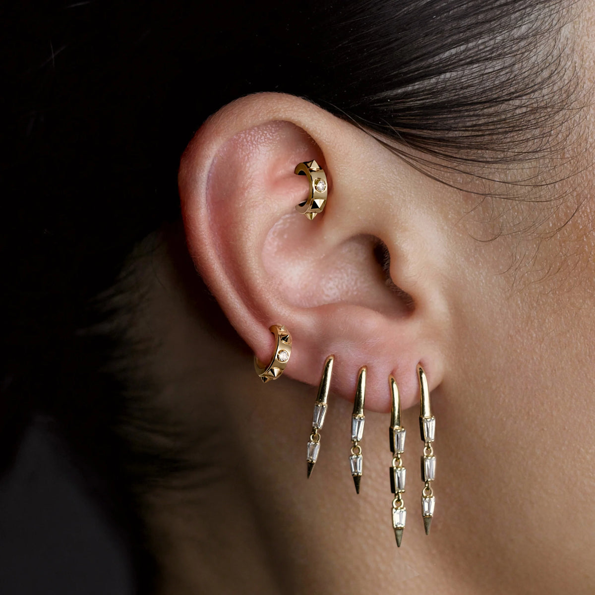 Awe Inspired Earrings Graduated Dagger Earrings