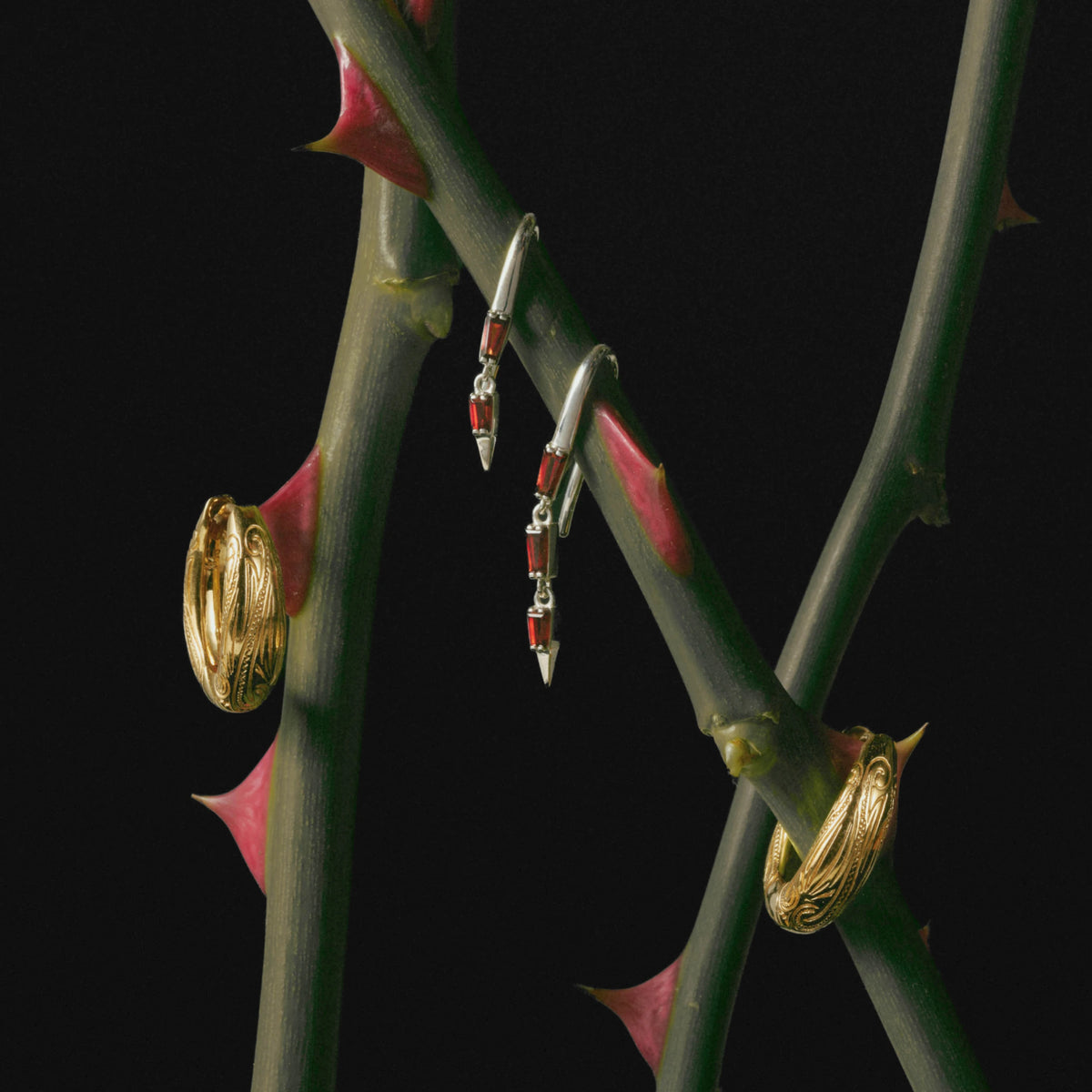 Awe Inspired Earrings Filigree Hoops