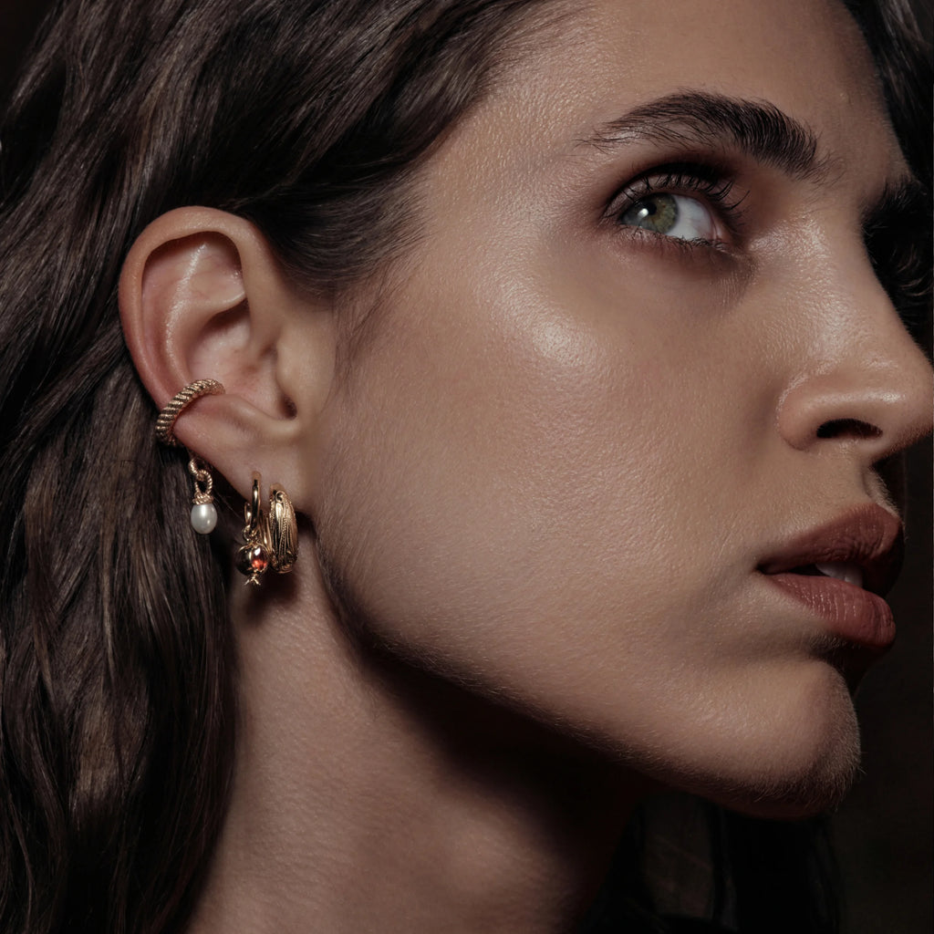 Awe Inspired Earrings Filigree Hoops