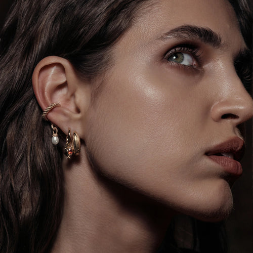 Awe Inspired Earrings Filigree Hoops
