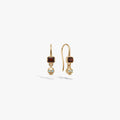 Awe Inspired Earrings 14K Gold Vermeil / Pair Gothic Drop Earrings