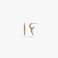 Awe Inspired Earrings 14K Gold Vermeil / Pair Serpent Fang Earrings