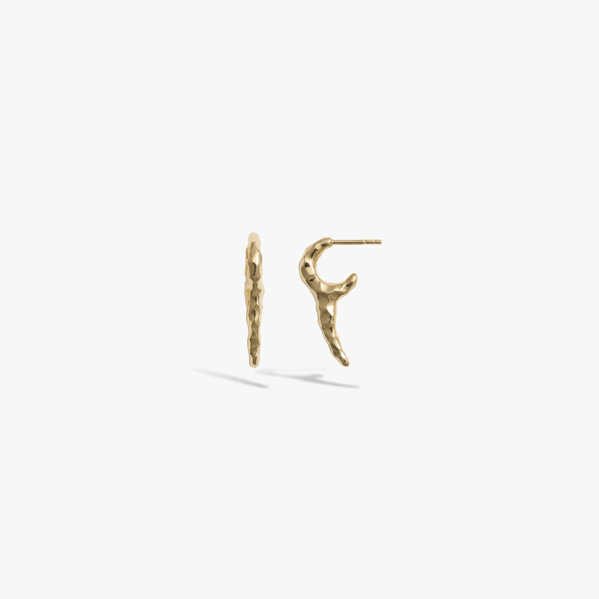 Awe Inspired Earrings 14K Gold Vermeil / Pair Serpent Fang Earrings