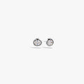 Awe Inspired Earrings 14K Gold Vermeil / White Sapphire / Pair Ouroboros Gemstone Studs