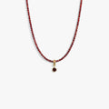 Awe Inspired Necklaces 14K Gold Vermeil / Earthly Aura Slider Bead Gemstone Necklace