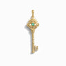 Emerald Evil Eye Key Amulet