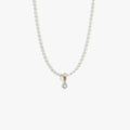 Awe Inspired Necklaces 14K Gold Vermeil / Ethereal Aura Slider Bead Gemstone Necklace