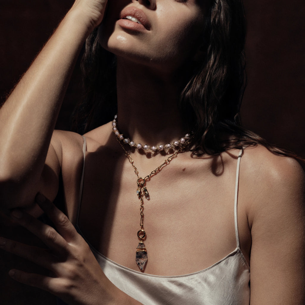 Awe Inspired Necklaces Molten Charm Lariat
