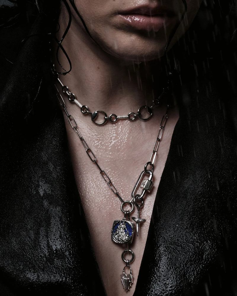 Awe Inspired Necklaces Warrior's Heart Charm Lariat