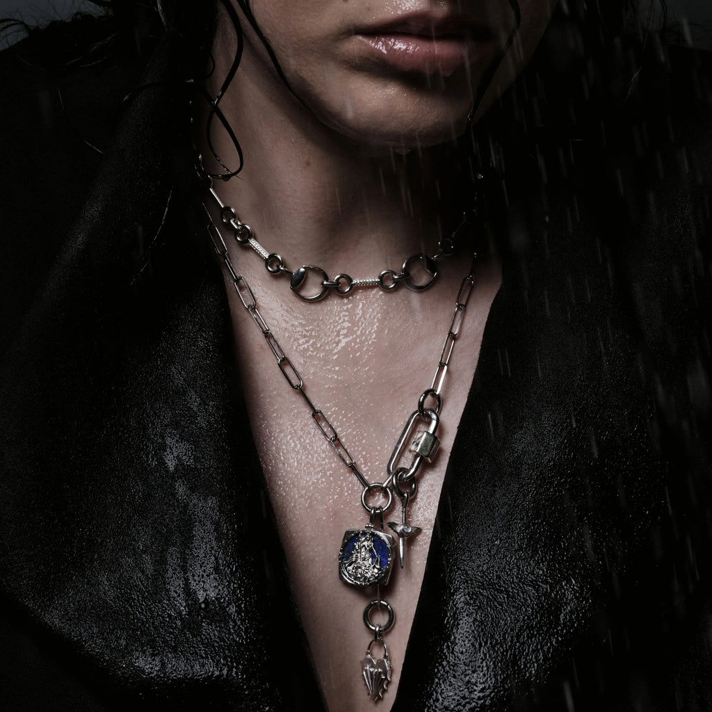 Awe Inspired Necklaces Warrior's Heart Charm Lariat