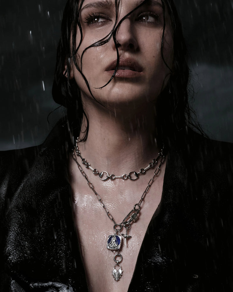 Awe Inspired Necklaces Warrior's Heart Charm Lariat