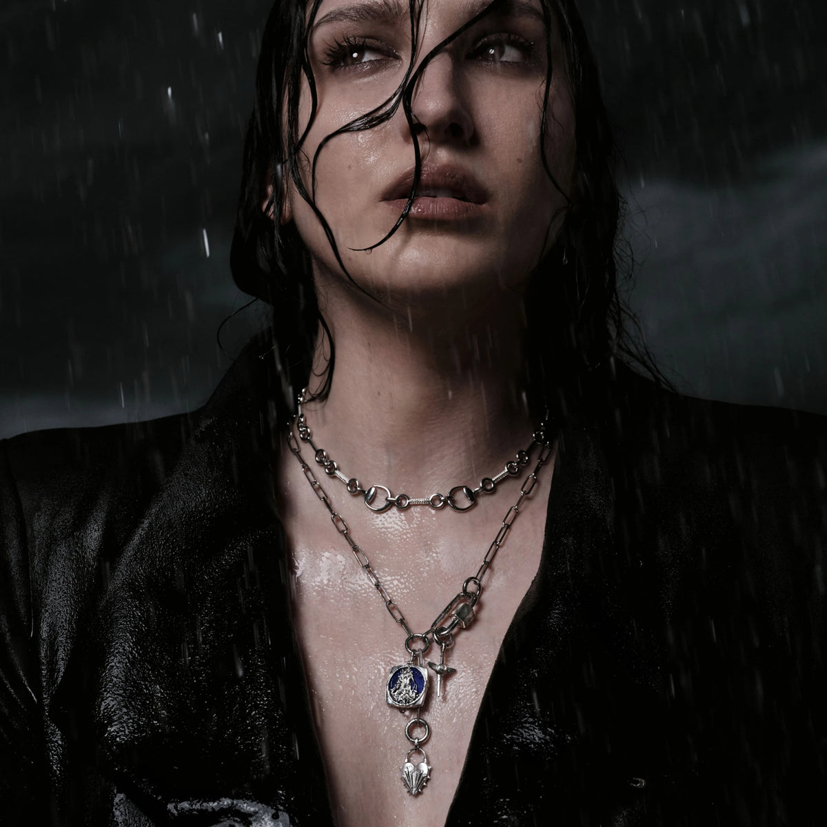 Awe Inspired Necklaces Warrior's Heart Charm Lariat