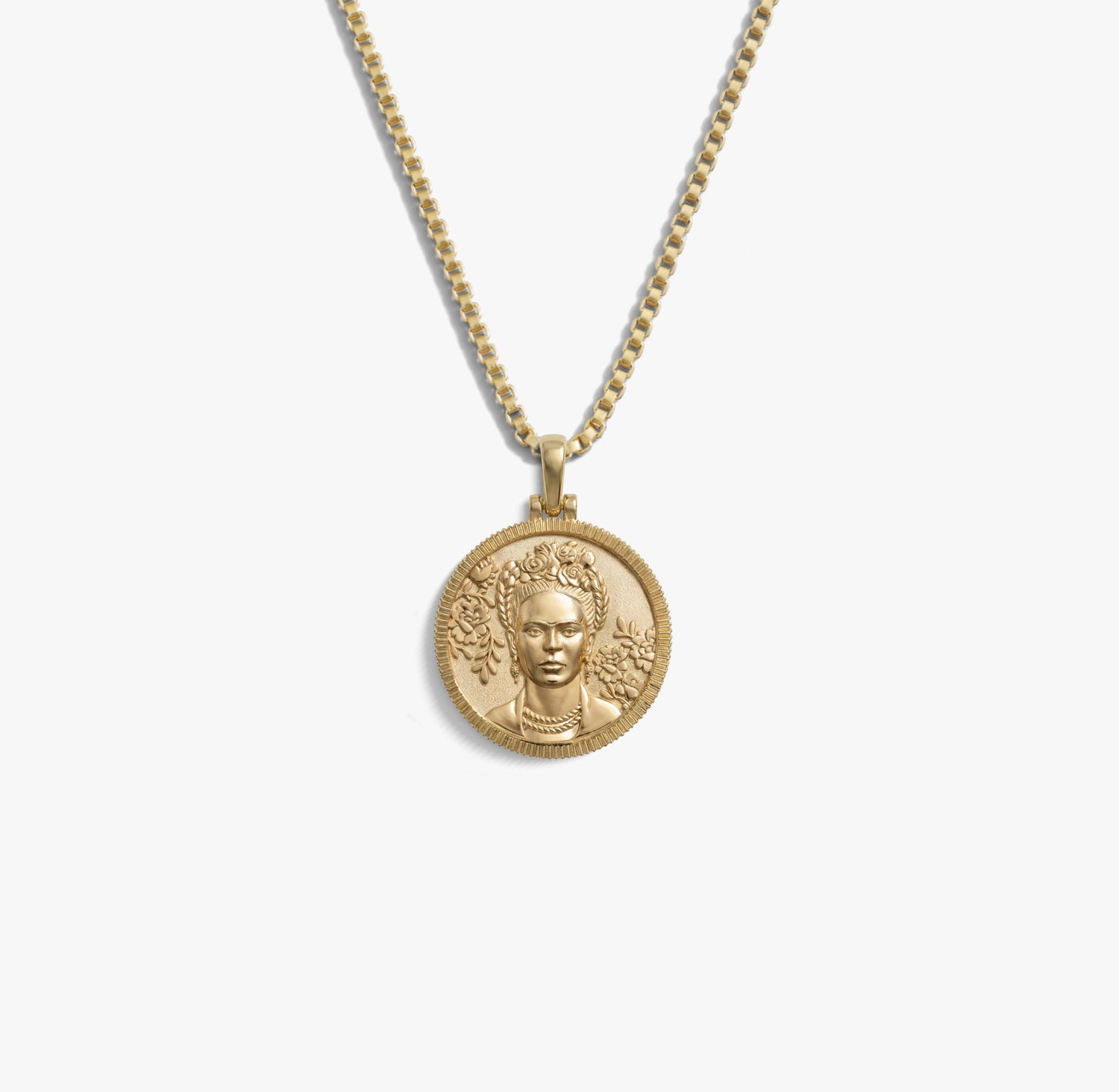 Product image of Awe Inspired Necklaces 14K Gold Vermeil / 16"-18" Frida Kahlo Real-Life Goddess Necklace