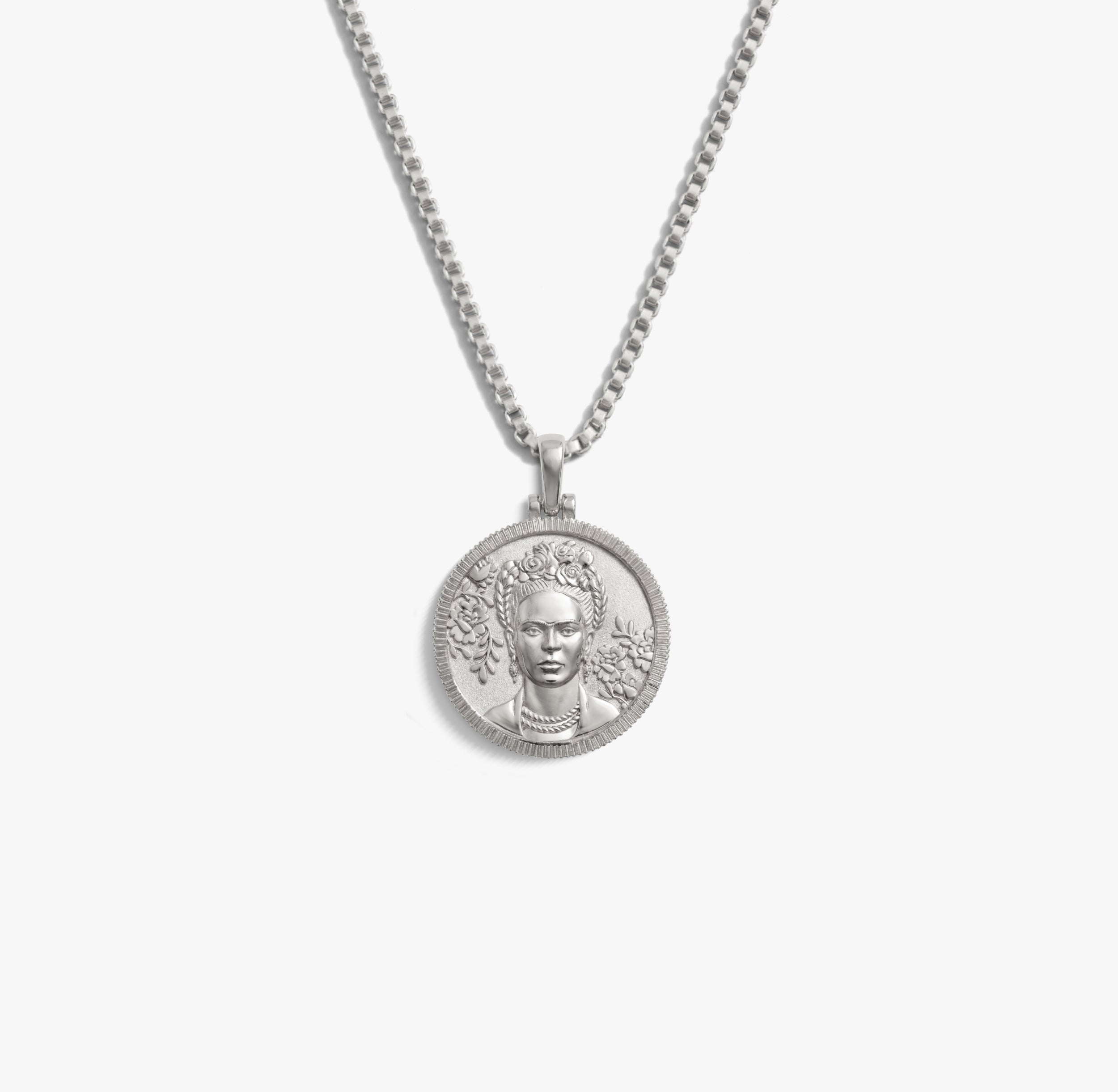 Awe Inspired Necklaces 925 Sterling Silver / 16"-18" Frida Kahlo Real-Life Goddess Necklace
